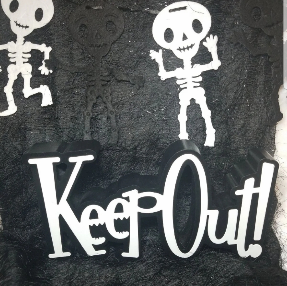 Keep Out Halloween sign